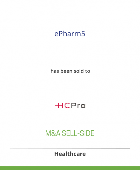 Medical Broadcasting Company has sold ePharm5 to HCPro Inc.