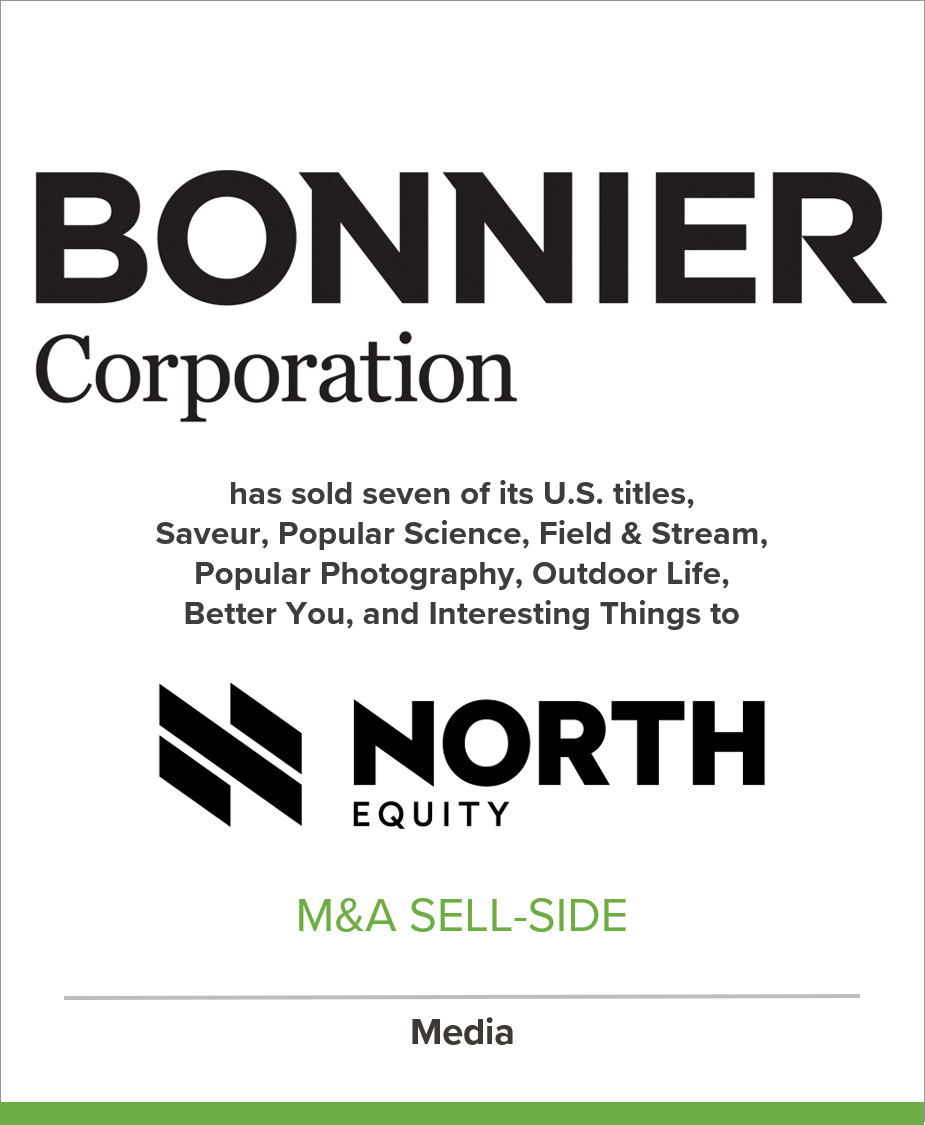 Bonnier Corp. Sells Seven of Its Most Popular U.S. Titles to North Equity