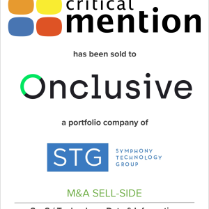 Critical Mention to become part of Onclusive, an STG company